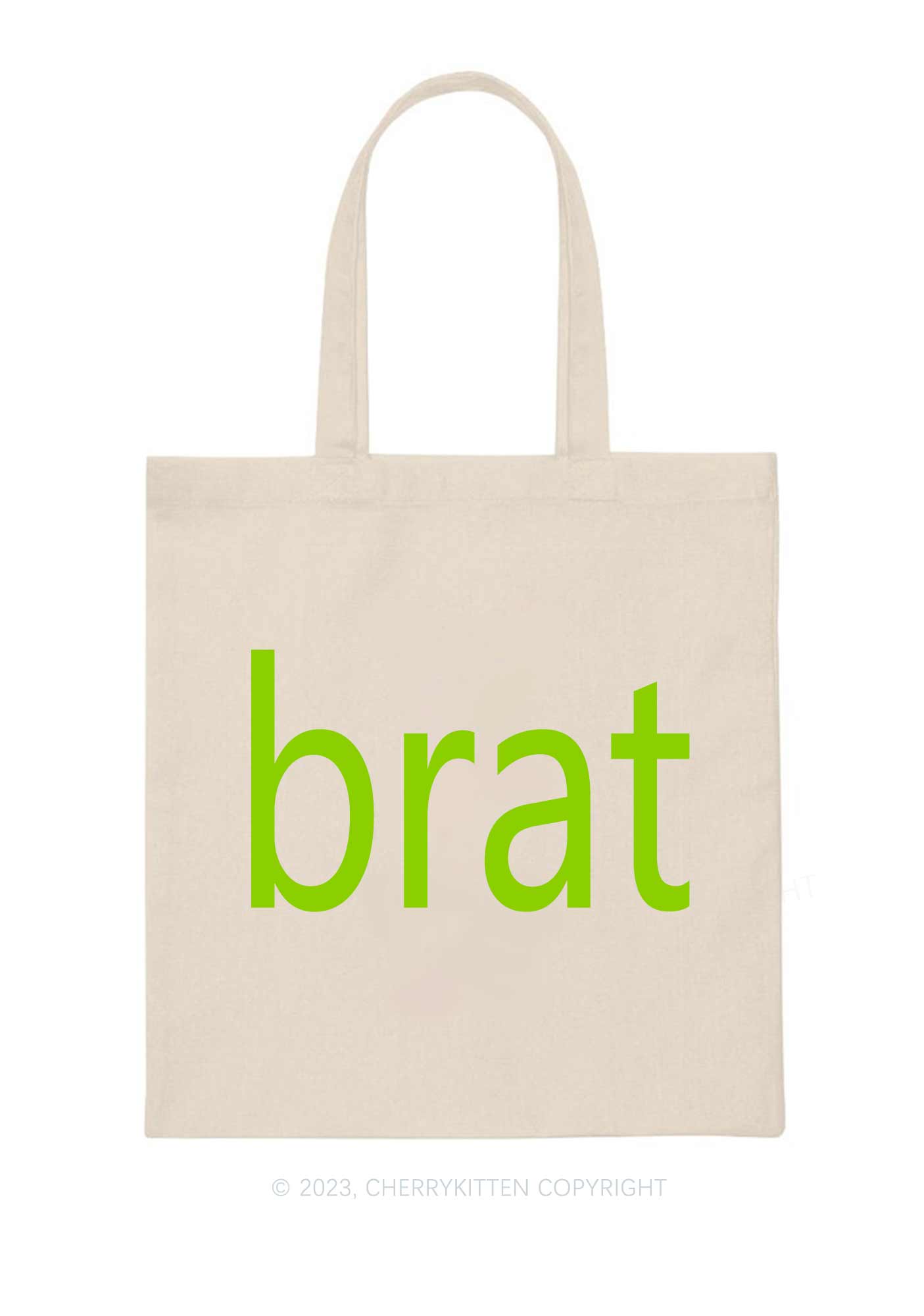 Brat Summer Canvas Tote Bag Cherrykitten