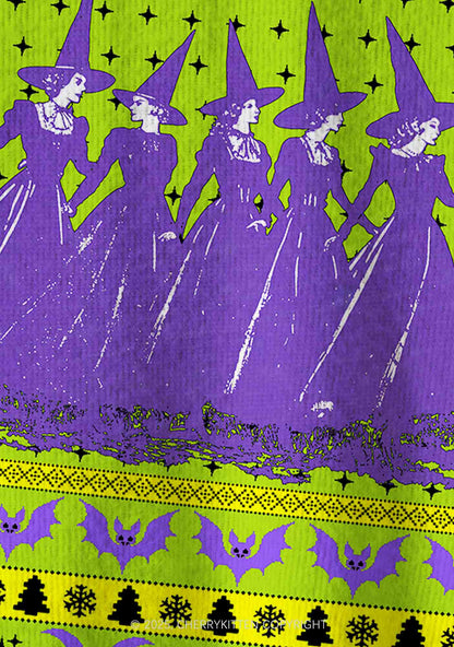 Halloween Girls Will Be Girls Y2K Christmas Cardigan Knit Sweatshirt Cherrykitten