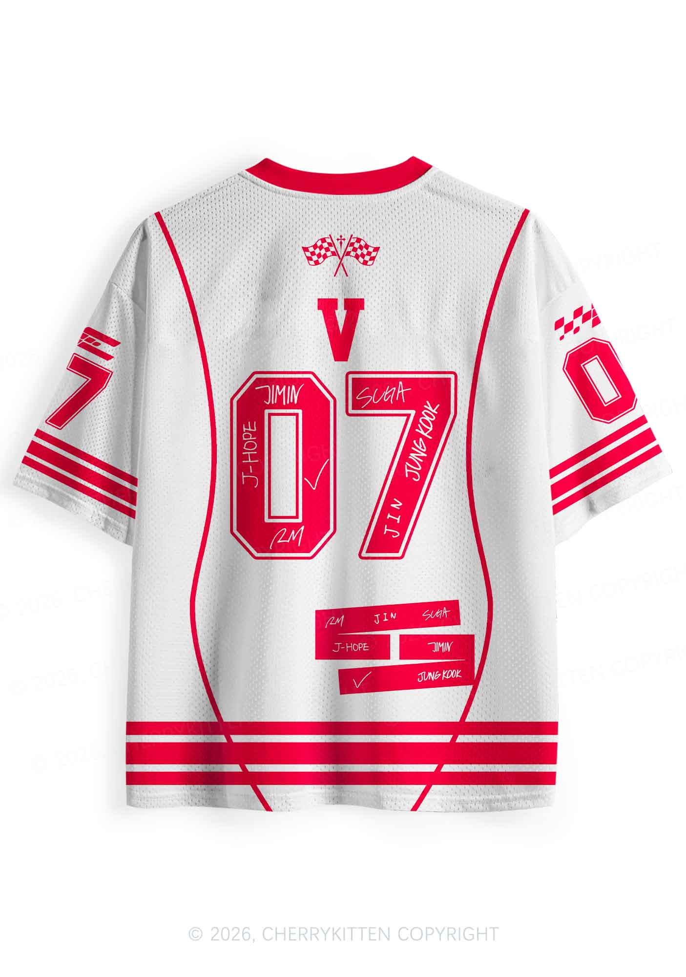 Kpop Muscle Boy Y2K Sport Jersey Shirts Cherrykitten