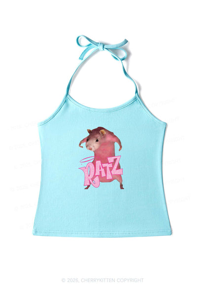 Pink Ratz Y2K Halter Neck Cami Cherrykitten