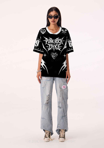 Punk Rock Dyke Pride Y2K Sport Jersey Shirts Cherrykitten