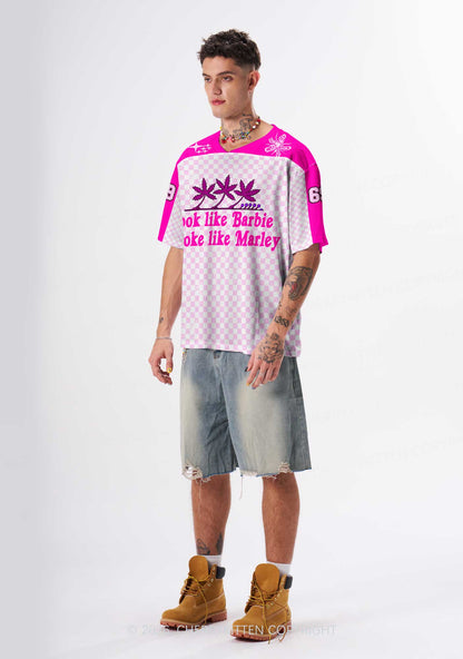 Smoke Like Marley Y2K Sport Jersey Shirts Cherrykitten
