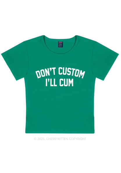 Dont Custom Y2K Baby Tee Cherrykitten