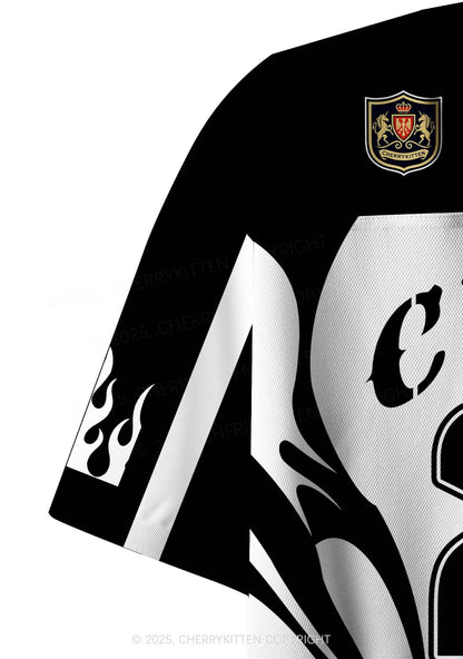 Custom Cxxt Flame Y2K Crop Sport Jersey Shirts Cherrykitten