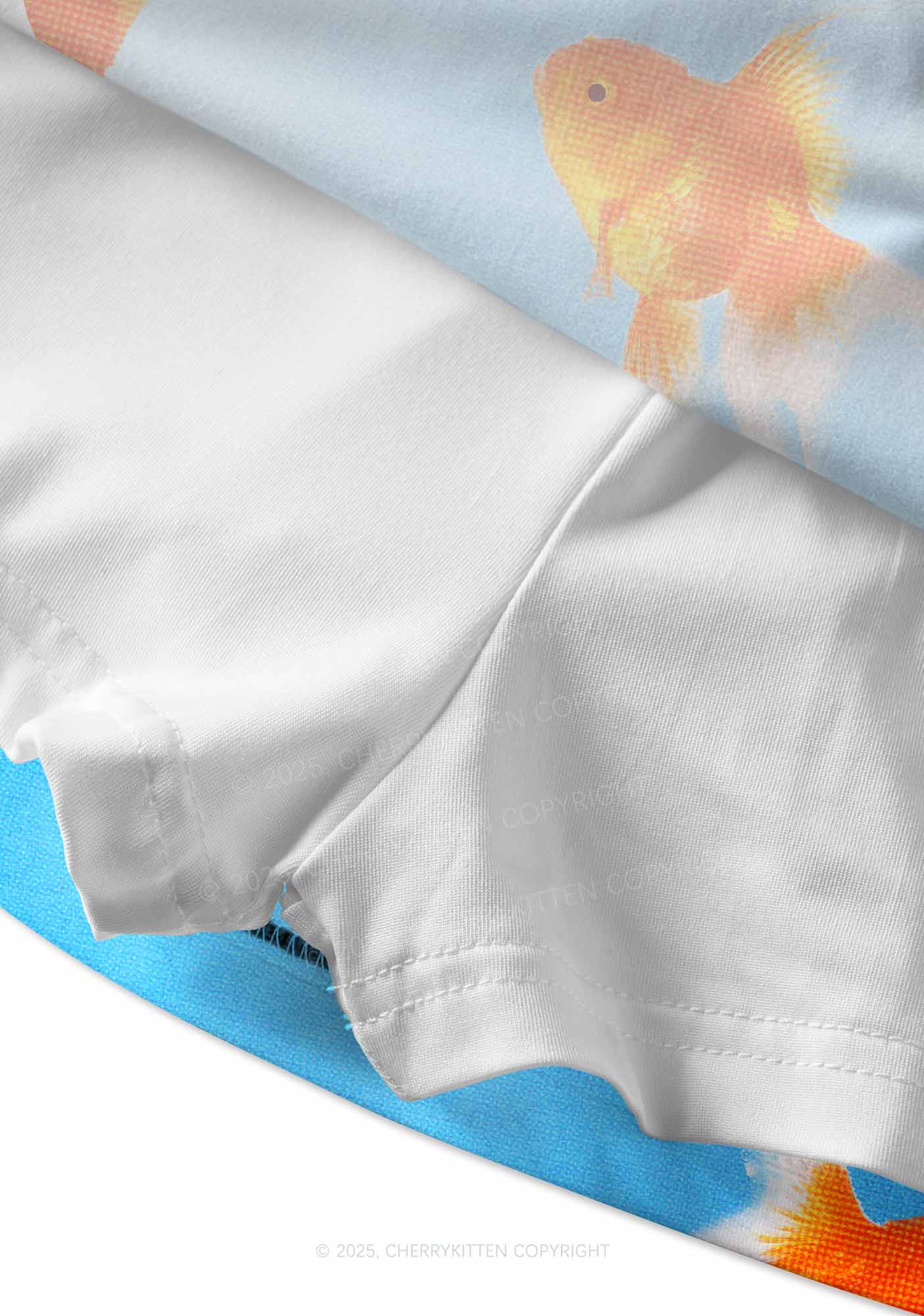 Goldfish Y2K Print Mini Skirt Cherrykitten