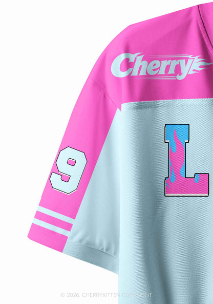 Locally Hated Y2K Crop Sport Jersey Shirts Cherrykitten
