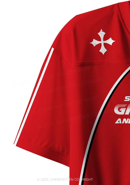 Custom Sorry For Having Correct Opinions Y2K Crop Sport Jersey Shirts Cherrykitten