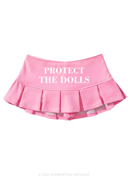 Protect The Dolls Pride Y2K Mini Pleated Skirts Cherrykitten