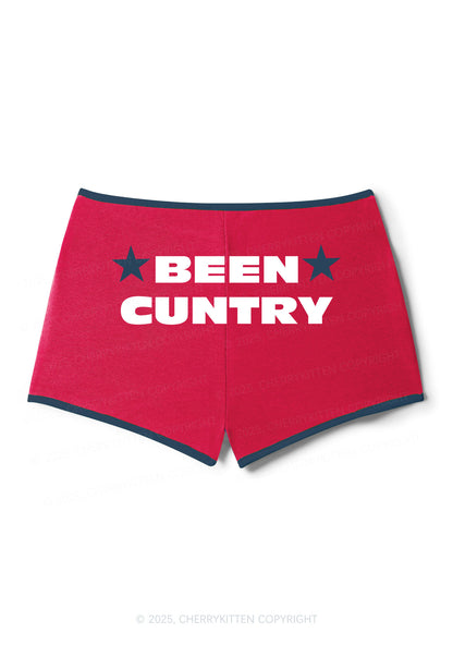 Been Cuntry Y2K Contrast Mini Shorts Cherrykitten
