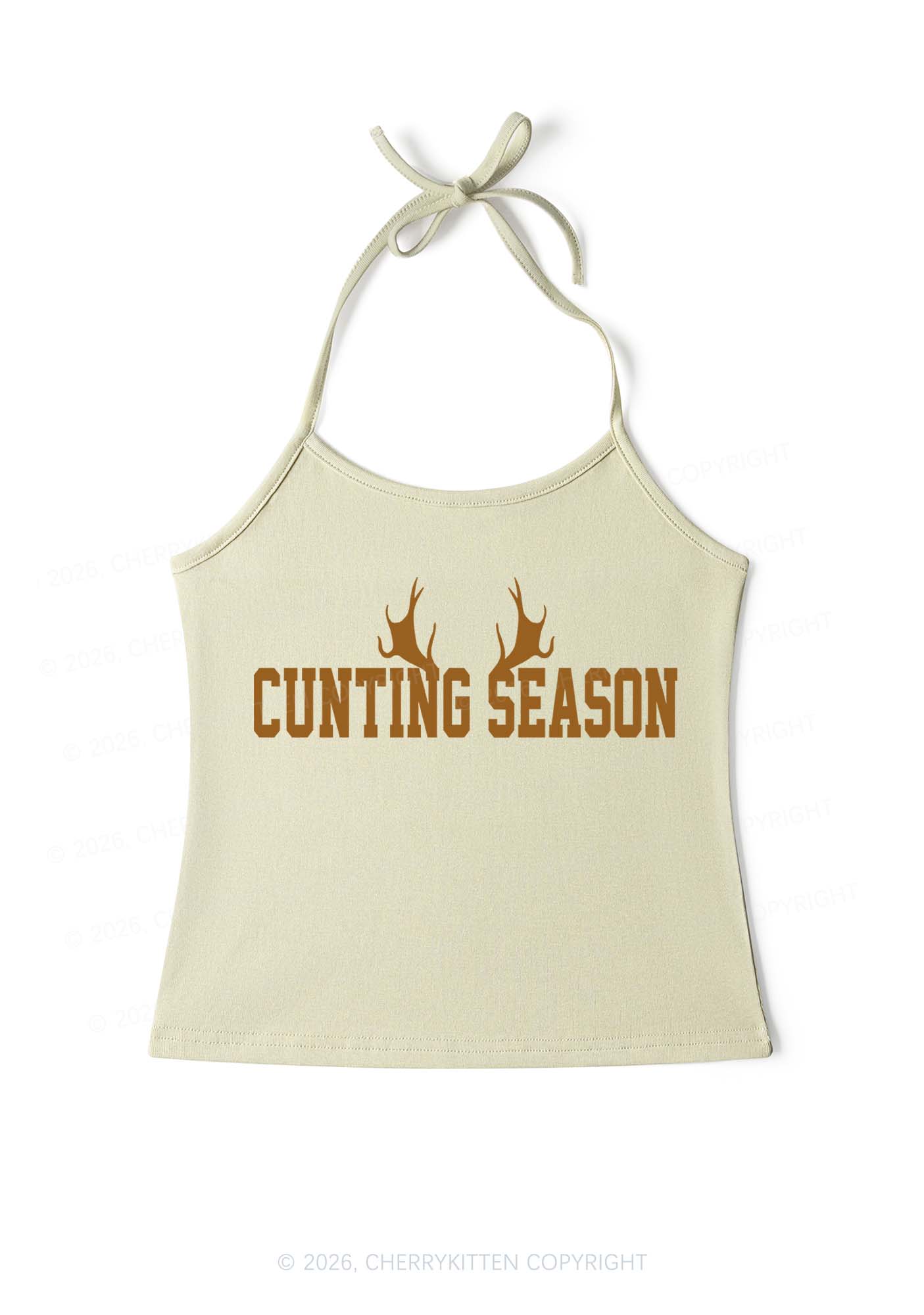 Cunting Season Y2K Halter Neck Cami Cherrykitten