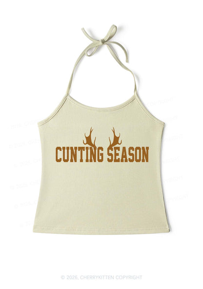 Cunting Season Y2K Halter Neck Cami Cherrykitten