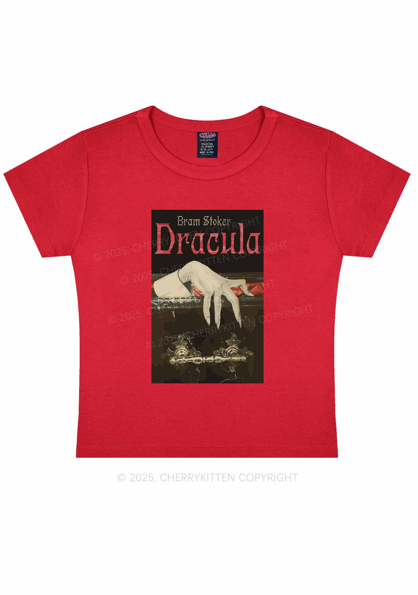 Halloween Creepy Claw Y2K Baby Tee Cherrykitten