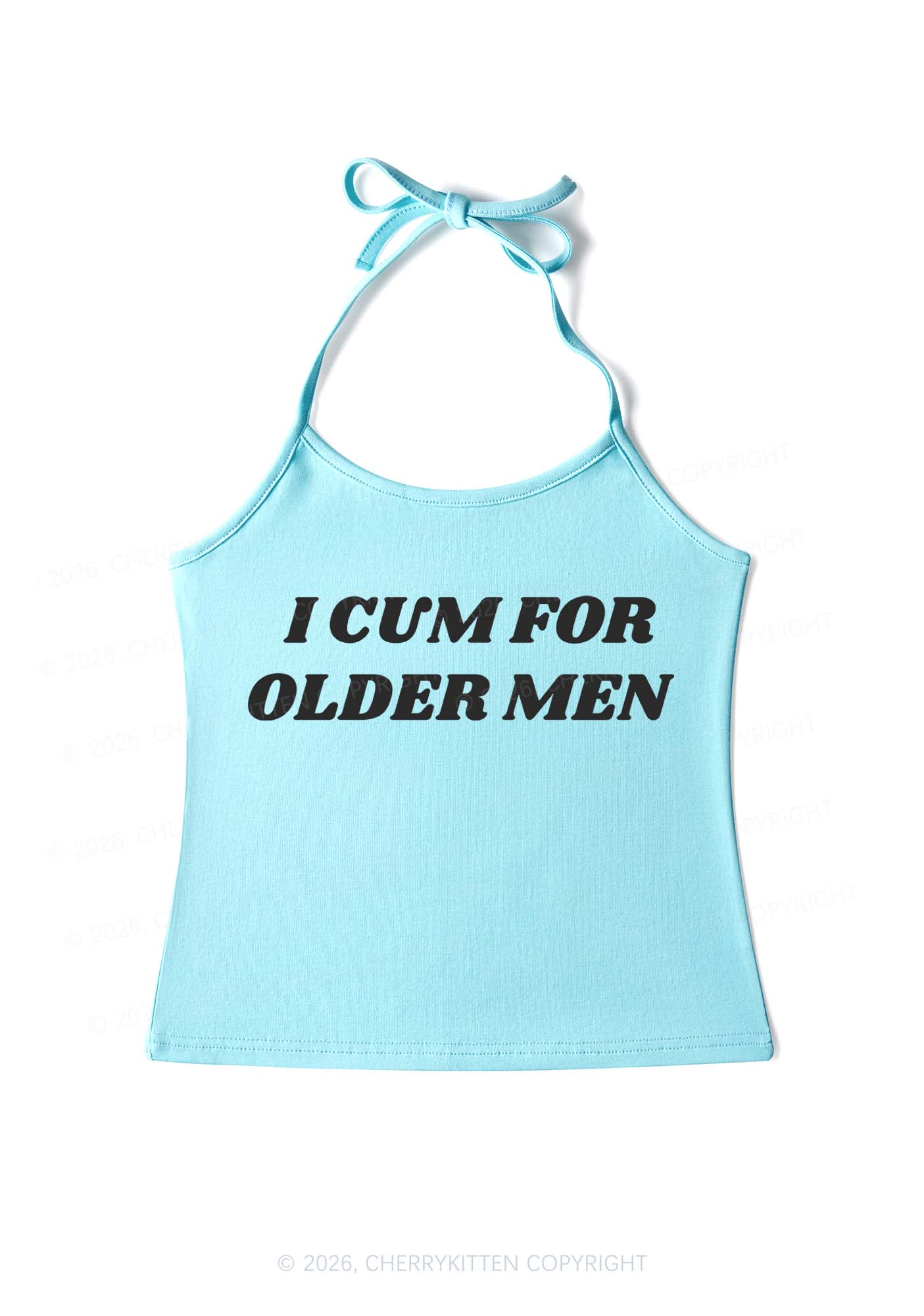 Come For Older Men Y2K Halter Neck Cami Cherrykitten