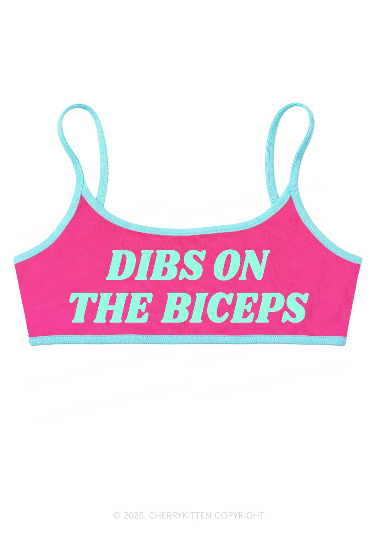 Dibs On The Biceps Y2K Super Crop Cami Cherrykitten