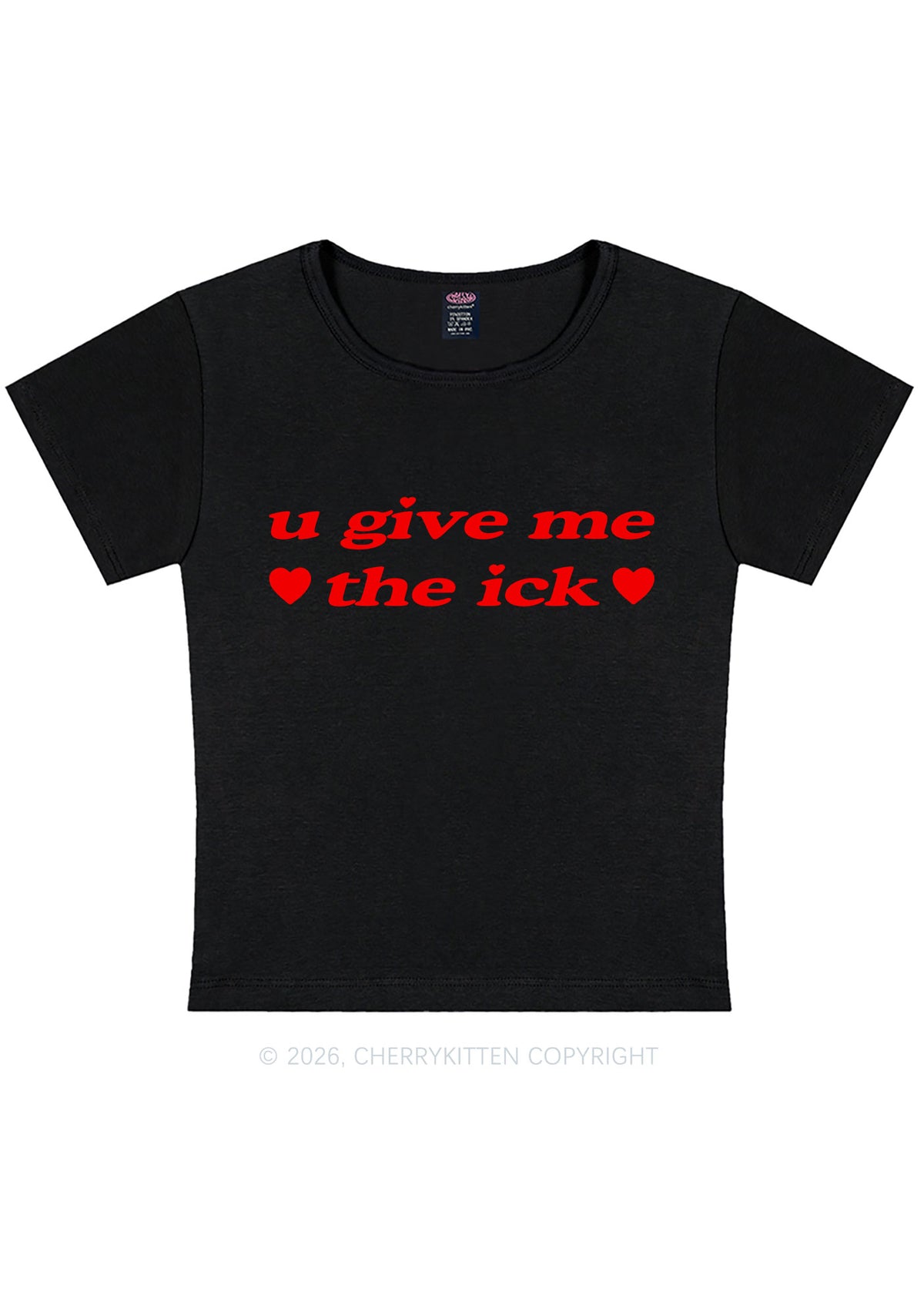 Give Me Ick Y2K Baby Tee Cherrykitten