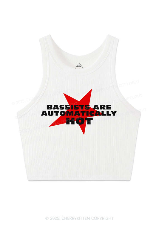 Bassists Are Automatically Hot Y2K Crop Tank Top Cherrykitten