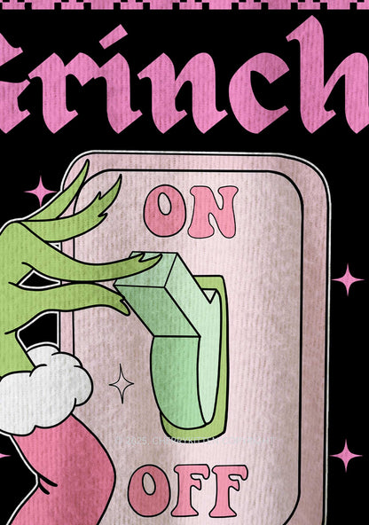 On Off Mode Y2K Christmas Knit Sweatshirt Cherrykitten