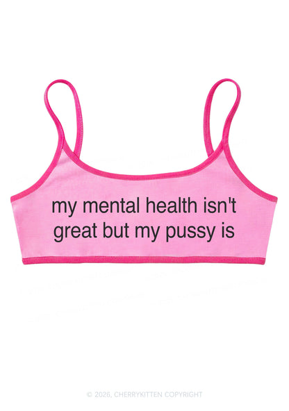 Great Mental Health Y2K Super Crop Cami Cherrykitten
