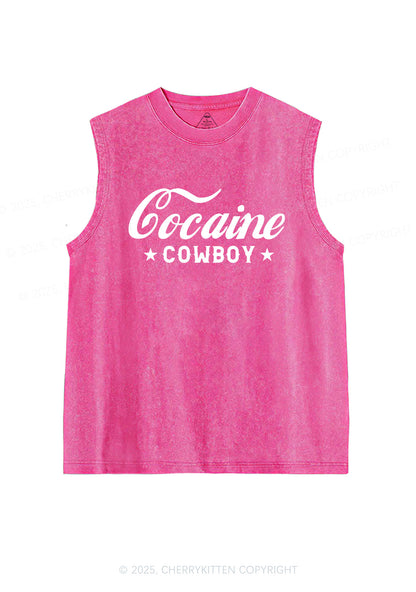 Cola Cowboy Y2K Washed Muscle Tank Cherrykitten