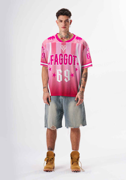 Pink Faggot Heart Pride Y2K Sport Jersey Shirts Cherrykitten