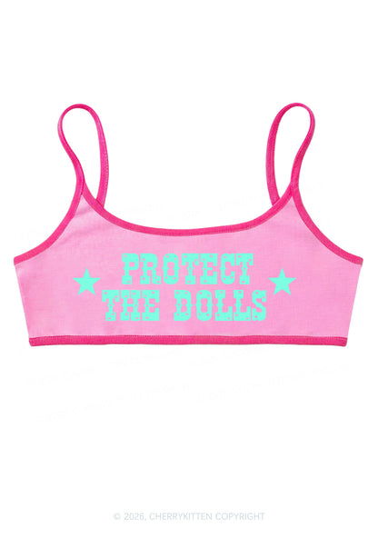 Protect The Dolls Y2K Super Crop Cami Cherrykitten