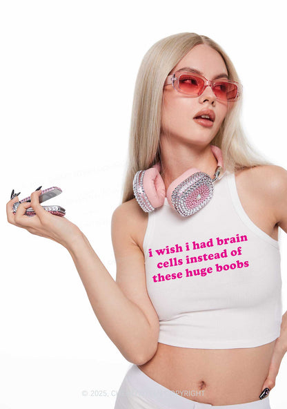 I Had Brain Cells Y2K Crop Tank Top Cherrykitten