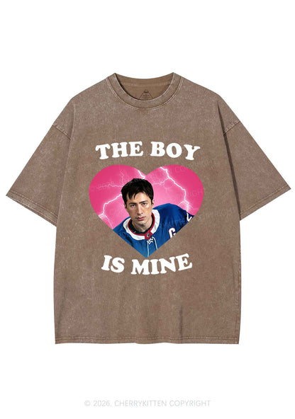 The Boy Is Mine HR Y2K Shirts Washed Tee Cherrykitten
