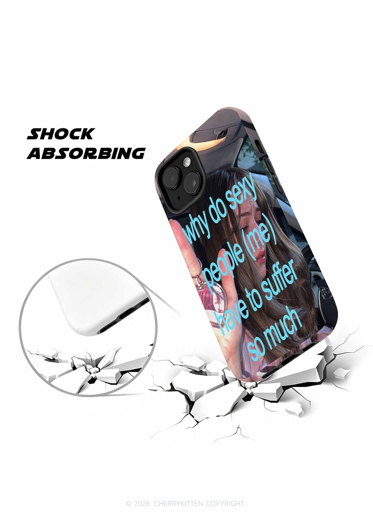 Sxy People Suffer So Much Y2K Phone Case Cherrykitten