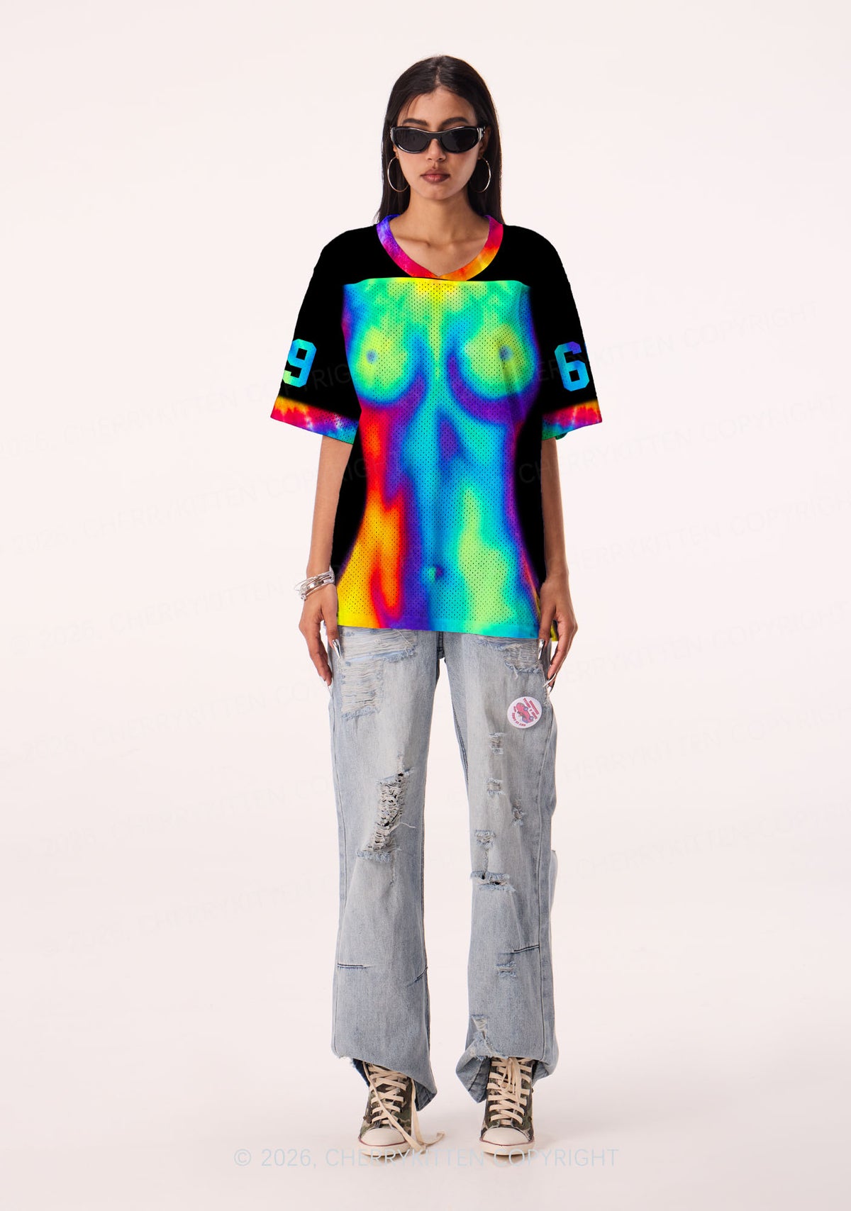 Thermal Txts Y2K Sport Jersey Shirts Cherrykitten