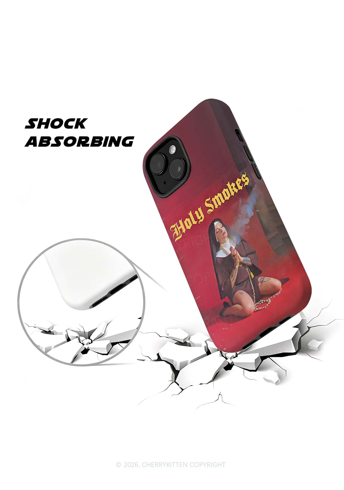 Holy Smokes Y2K Phone Case Cherrykitten