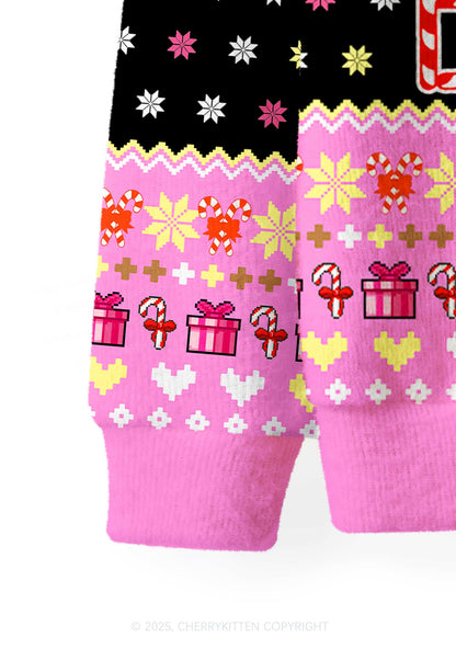 Santa My Sugar Daddy Y2K Christmas Cardigan Knit Sweatshirt Cherrykitten