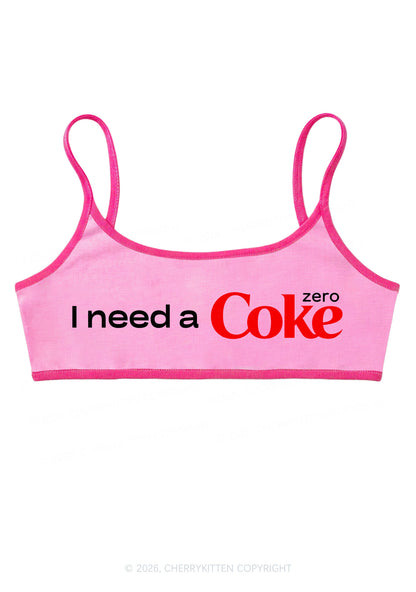 I Need A Cola Y2K Super Crop Cami Cherrykitten
