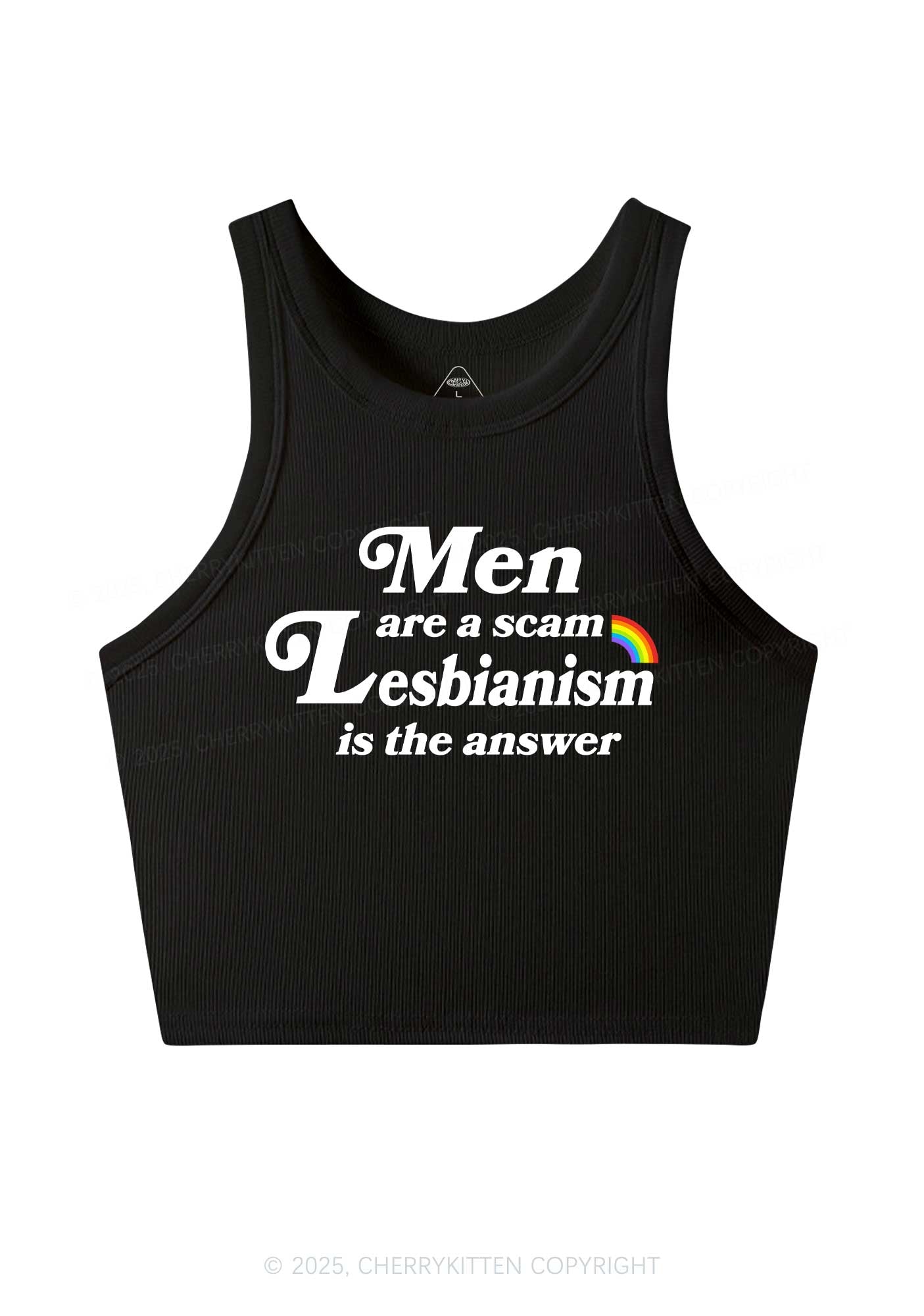 Men Lesbianism Y2K Crop Tank Top Cherrykitten