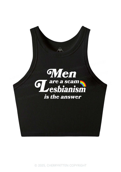 Men Lesbianism Y2K Crop Tank Top Cherrykitten