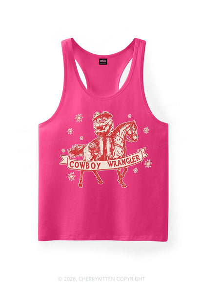 Cowboy Wrangler Pride Y2K Men Racerback Tank Top Cherrykitten