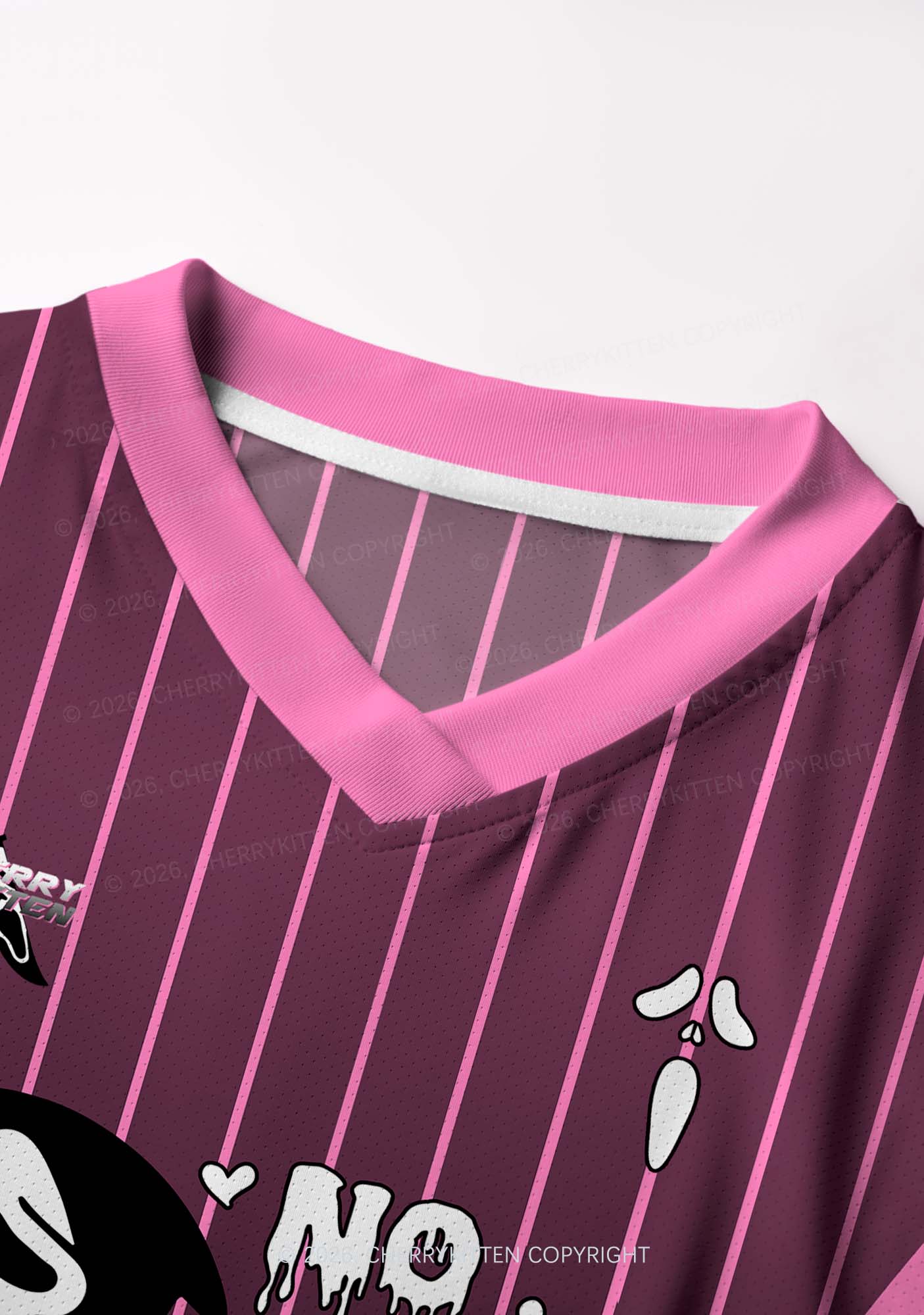 Halloween No You Hang Up Y2K Crop Football Jersey Shirts Cherrykitten
