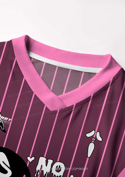 Halloween No You Hang Up Y2K Crop Football Jersey Shirts Cherrykitten