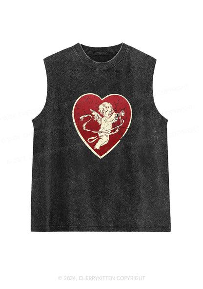 Trumpet Cupid Y2K Washed Tank Cherrykitten