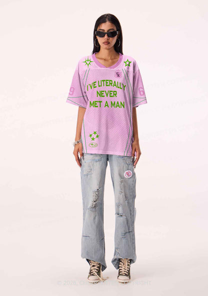 Never Met A Man Pride Y2K Sport Jersey Shirts Cherrykitten
