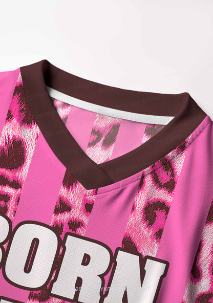Born To Yap Y2K Crop Football Jersey Shirts Cherrykitten