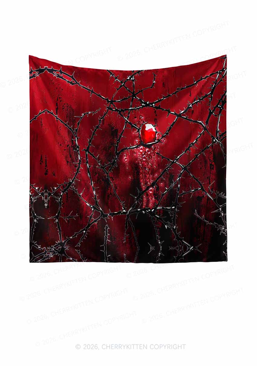 Thorned Ruby Y2K Print Square Bandana Cherrykitten