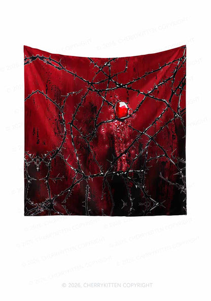 Thorned Ruby Y2K Print Square Bandana Cherrykitten