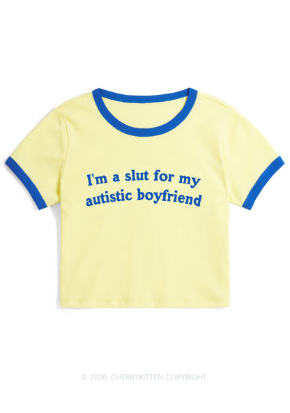 Slxt For My Autistic BF Y2K Ringer Tee Cherrykitten