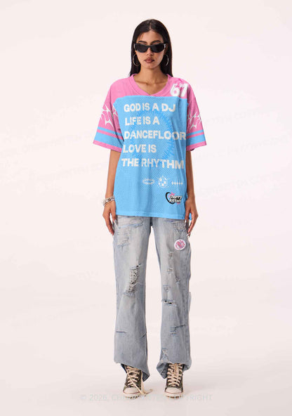 God Is A DJ Y2K Sport Jersey Shirts Cherrykitten