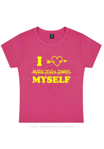 Curvy I Love Myself Y2K Baby Tee Cherrykitten