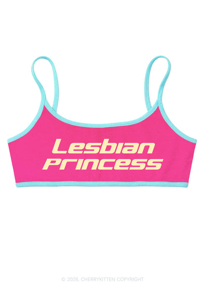 Lesbian Princess Pride Y2K Super Crop Cami Cherrykitten