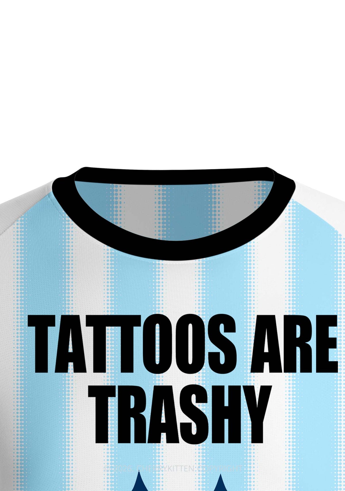 Tattoos Are Trashy Y2K Football Jersey Shirts Cherrykitten