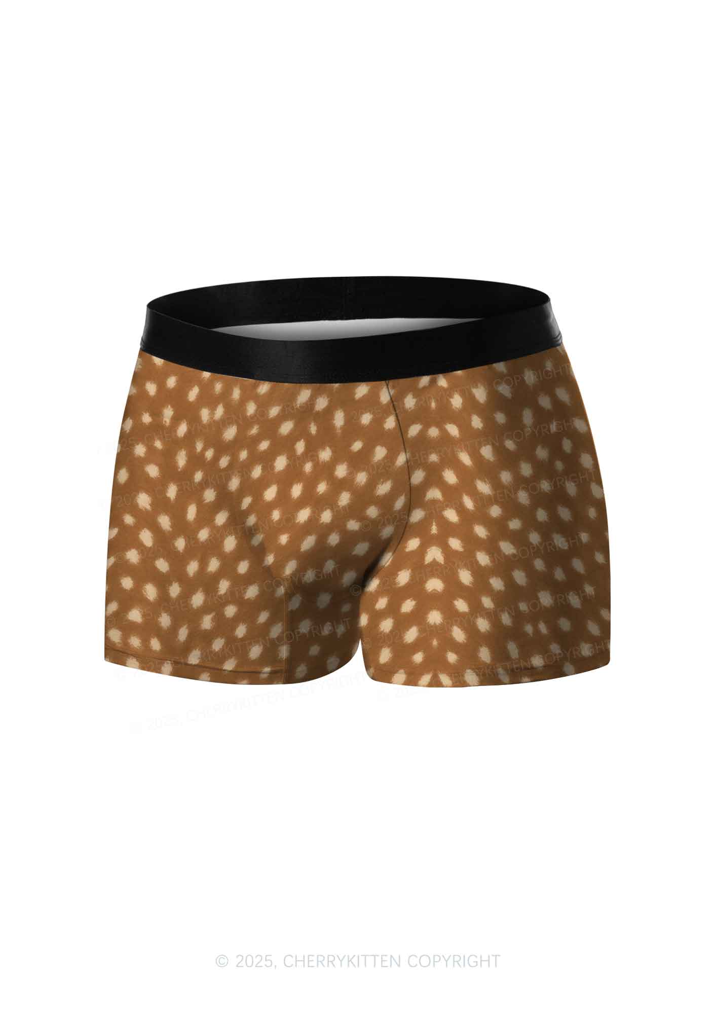 Brown Speckle Y2K Print Men Boxer Briefs Cherrykitten
