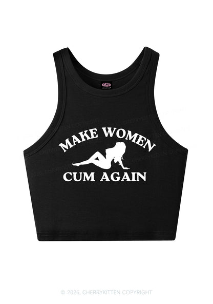 Make Women Cxm Again Y2K Crop Tank Top Cherrykitten