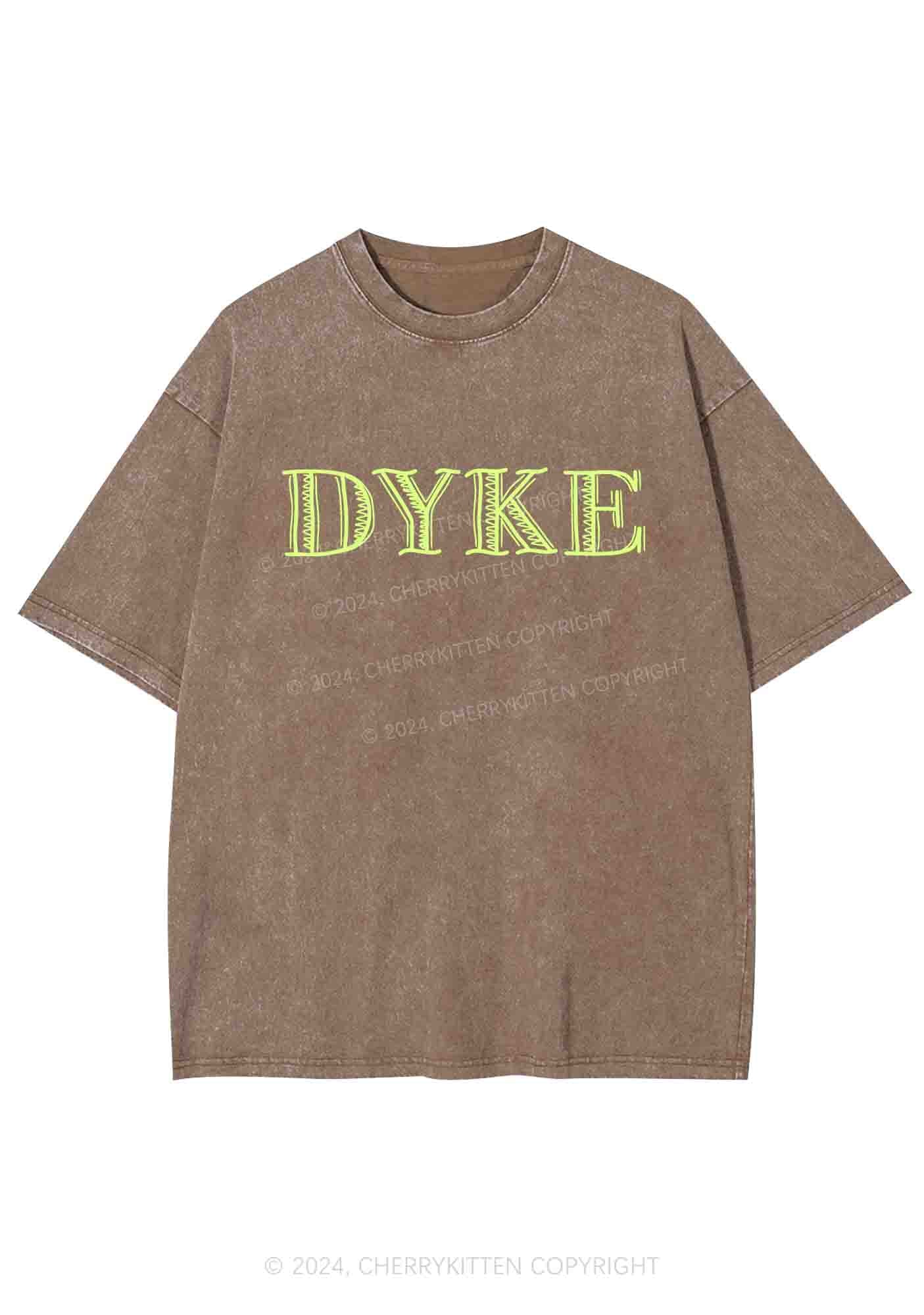DYKE Y2K Washed Tee Cherrykitten
